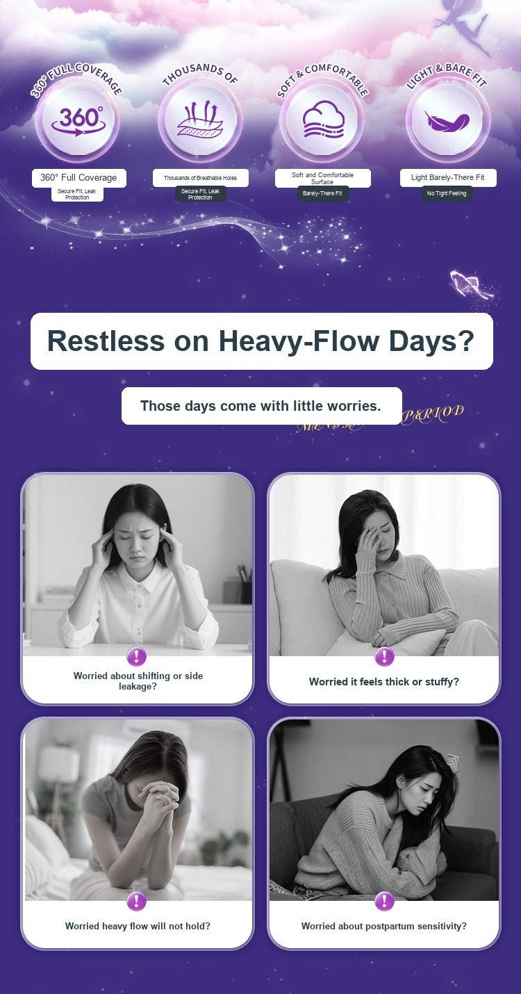 Ultra-thin Disposable Period Underwear for Daily and Night Use