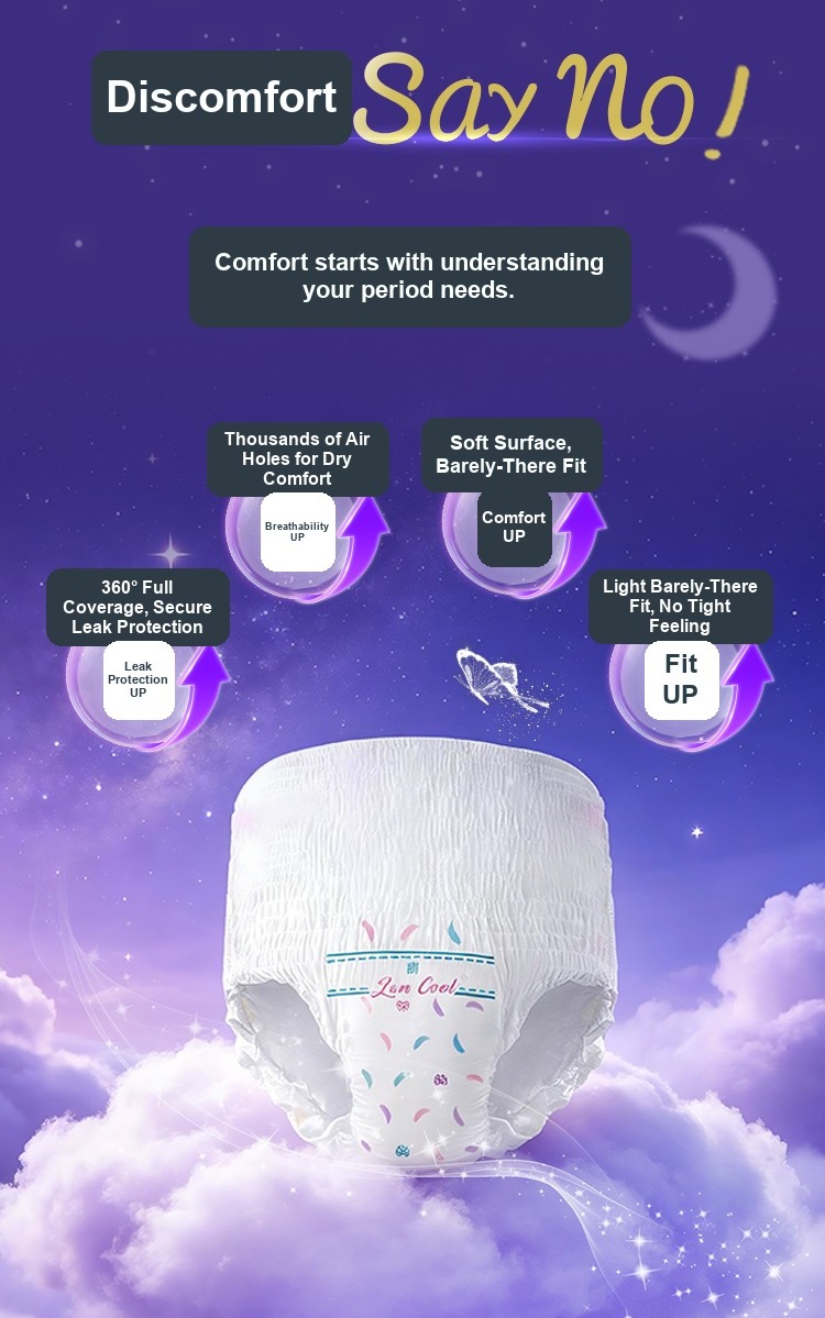 Ultra-thin Disposable Period Underwear for Daily and Night Use