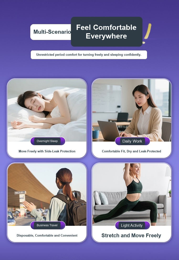 Ultra-thin Disposable Period Underwear for Daily and Night Use