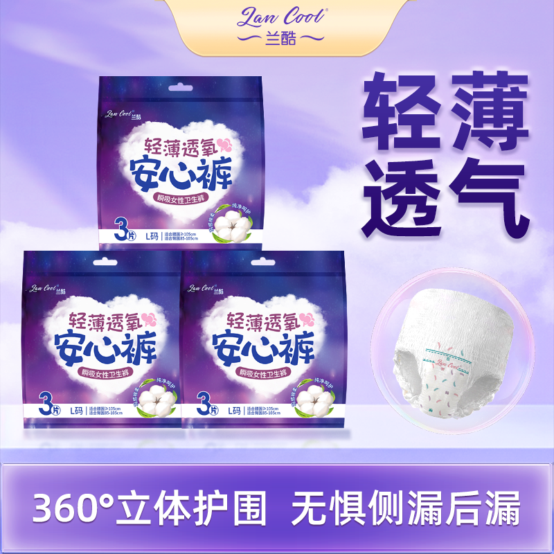 Ultra-thin Disposable Period Underwear for Daily and Night Use