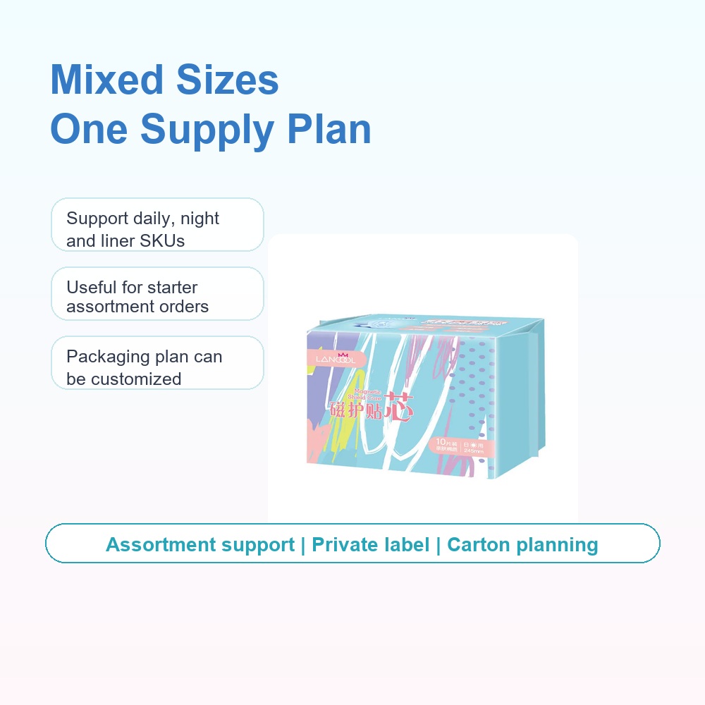 Anion Sanitary Pad Combination Pack for Private Label Orders