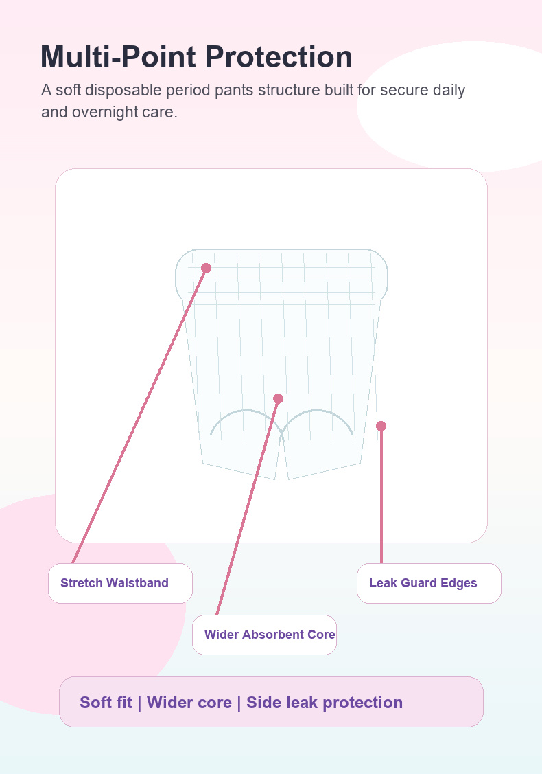 NAFY 10 pcs Ultra Thin Disposable Period Pants for Private Label Buyers NAFY 10 pcs Ultra Thin Disposable Period Pants for Private Label Buyers product photo