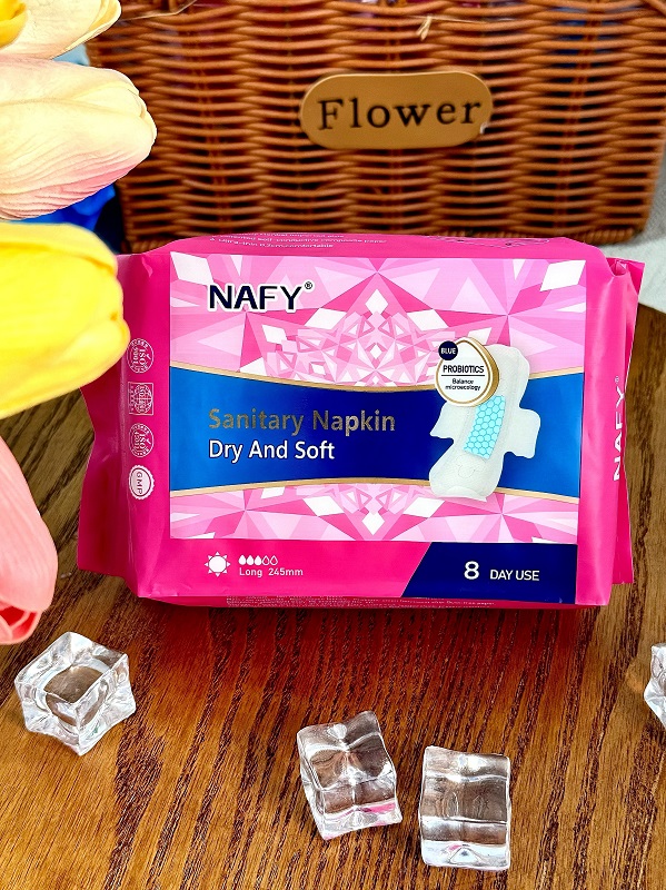 Day and night use sanitary pad packaging image for private label RFQ review