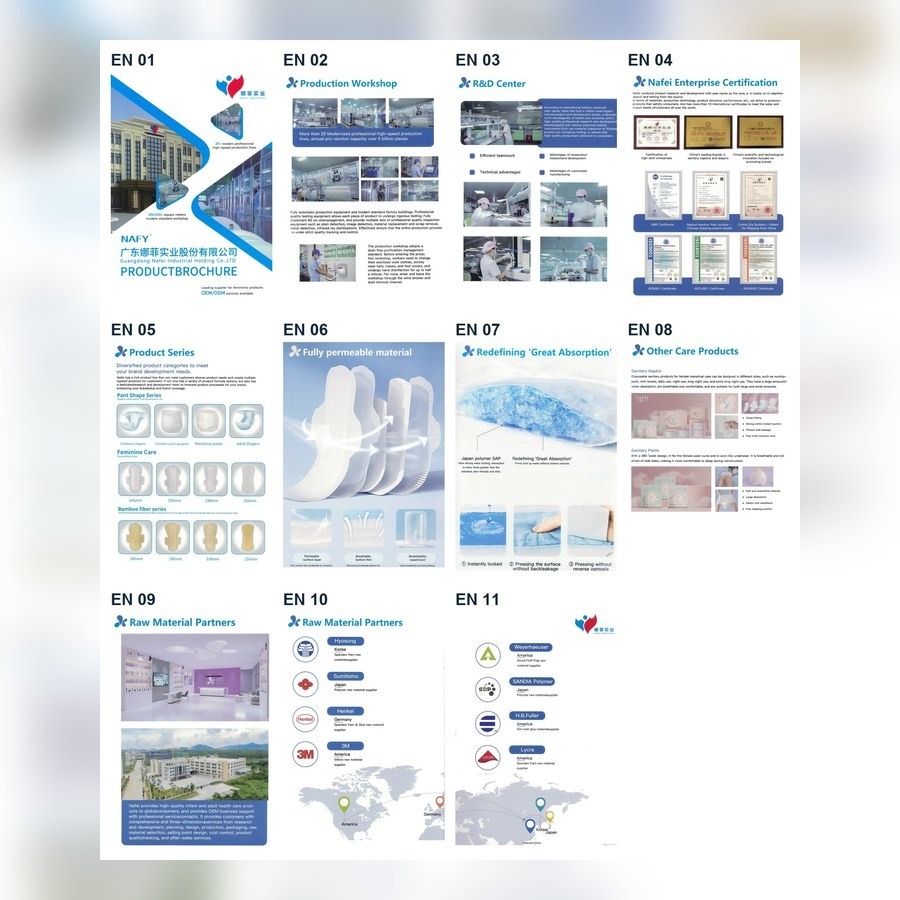 Sanitary pad wrapper language and barcode placement review for private label orders