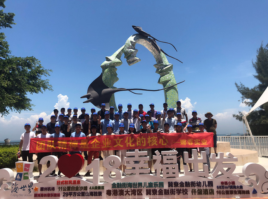 Nafei team members during a company culture activity