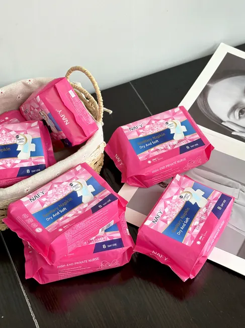 Sanitary pad formats product and packaging example