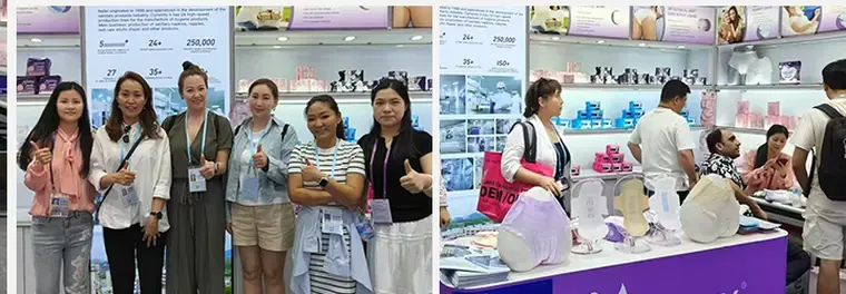 Team and visitor conversations at the Nafei exhibition booth