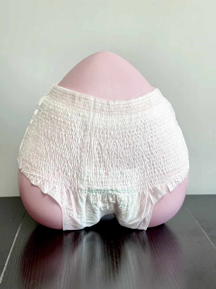 Disposable menstrual pants product reference.